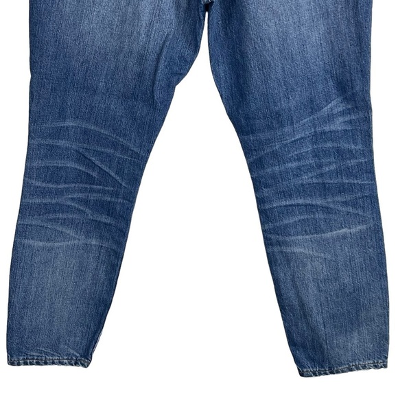 MADEWELL RIGID HIGH RISE SKINNY COTTON FITTED DISTRESSED JEANS - Picture 10 of 15